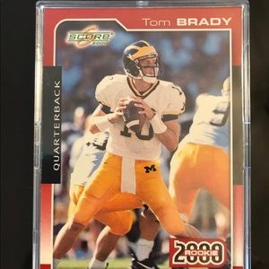 2000 Score Brady New England Patriots Rookie #316